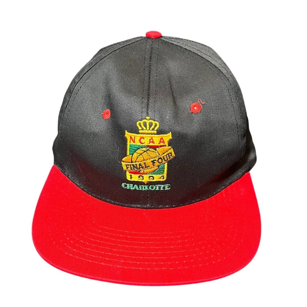 D&D‎ NCAA Final Four 1994 Charlotte Hat Mens OS Black Red Snapback Vintage